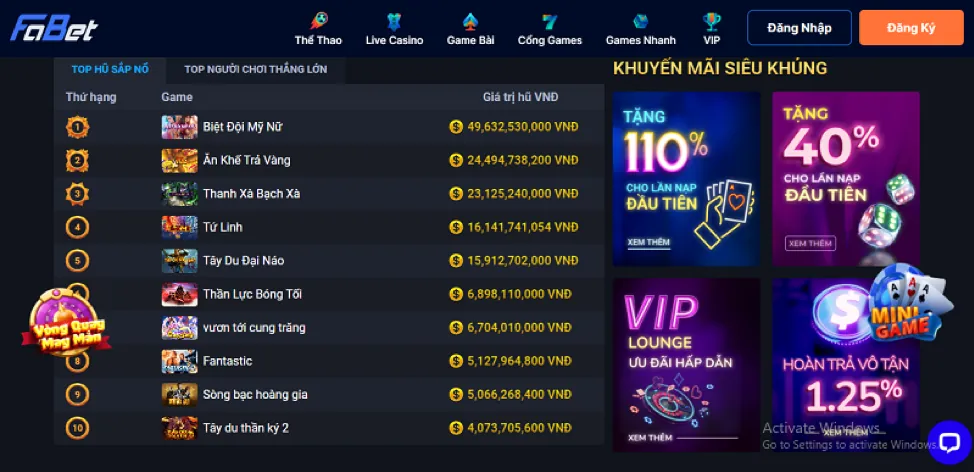 Các bước nhận khuyến mãi dafabet win
